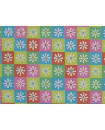 Daisy Check Cotton Print