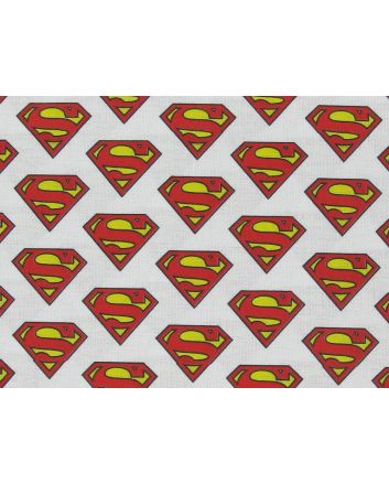 DC Comics Superman Crest Cotton Print