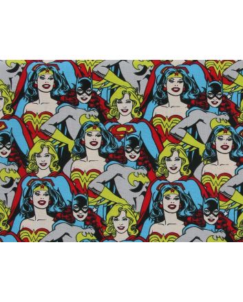 DC Super Heroines Cotton Print