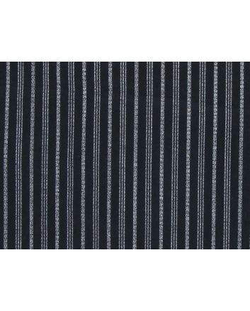 Deadstock Multi Stripe Cotton Rich Twill, Navy