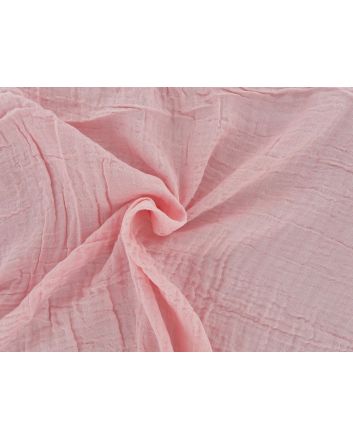 Deadstock Plain Cotton Double Gauze, Pink