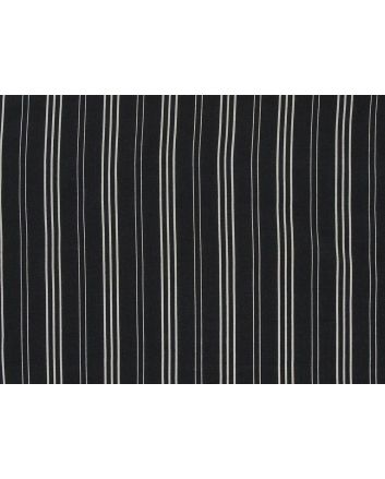 Deadstock Printed Stripe Cotton, Navy