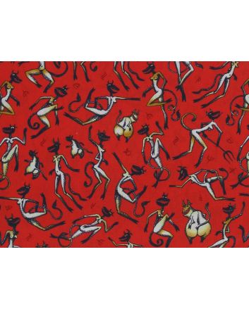 Devil Dance Cotton Print