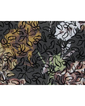 Devoree Polyester Flock, Ochre