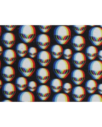 Digital Print Soft Huggle Fleece, Alien Trance