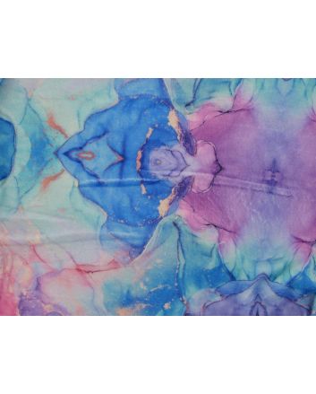 Digital Print Soft Huggle Fleece, Multi Marble