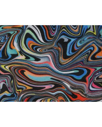 Digital Print Soft Huggle Fleece, Oil Spill