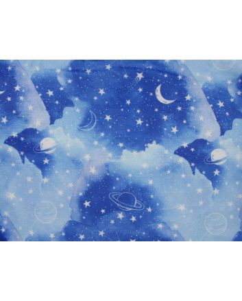 Digital Print Soft Huggle Fleece, Space Sky