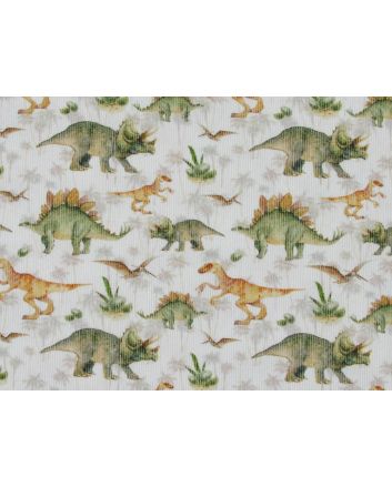 Dinosaur Safari Printed Cotton Needlecord