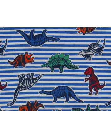 Dinosaur Stripe Brushed Cotton Winceyette