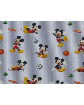 Disney Printed Cotton, Mickey Ball Games