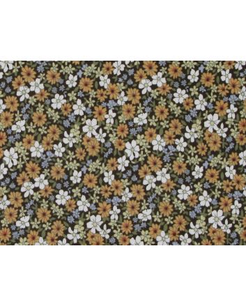 Ditsy Flower Field Printed Needlecord, Beige