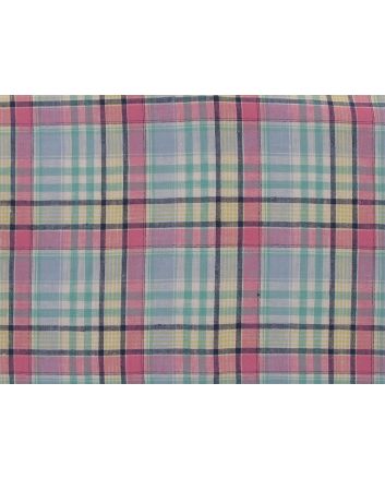 Downings Bright Check Irish Linen, Pink