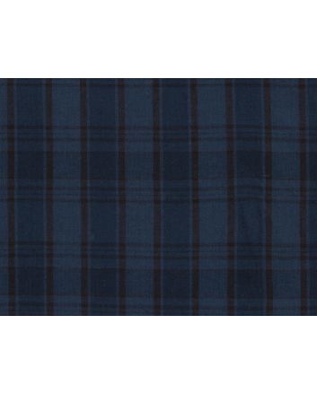 Downings High Check Irish Linen, Blue