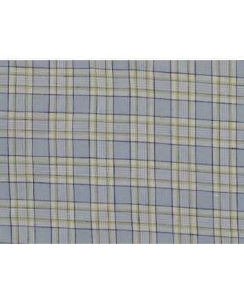 Downings Small Check Irish Linen, Sky