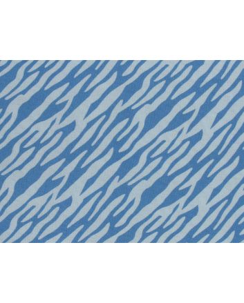 Electric Safari Zebra Cotton Print, Blue