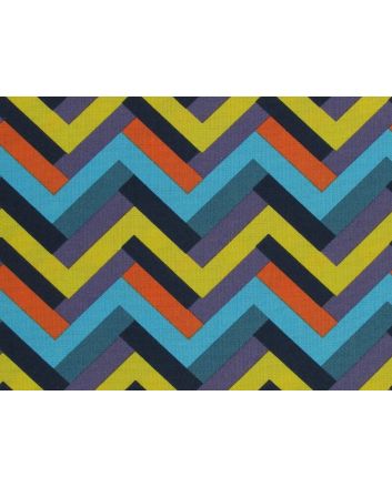 Electric Safari Zig Zag Cotton Print