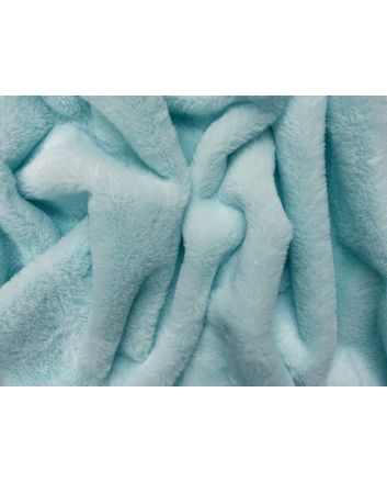 Emily Soft Plush Faux Fur, Baby Blue
