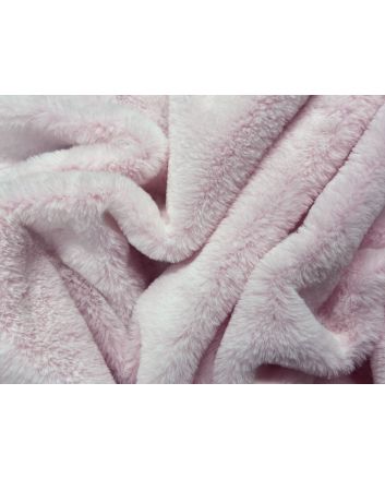 Emily Soft Plush Faux Fur, Pink Frost