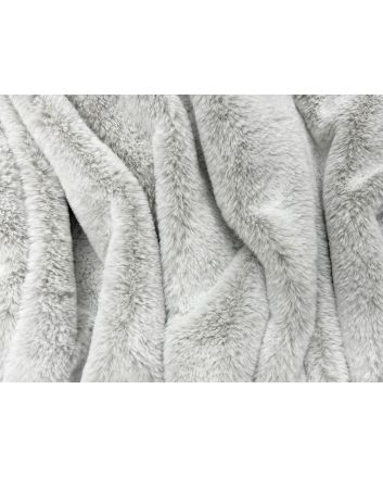 Emily Soft Plush Faux Fur, Silver Fox
