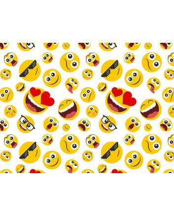 Emoji Madness Cotton Print