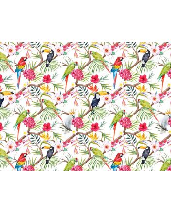 Exotic Birds Cotton Print
