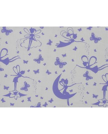 Fairy Dust Magic Polycotton Print, Lilac