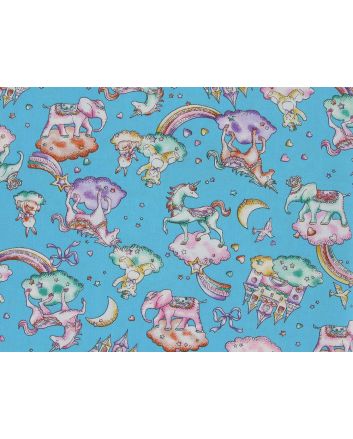 Fairytale Dreamland Cotton Poplin Print, Sky