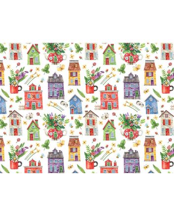 Fairytale Town Cotton Print