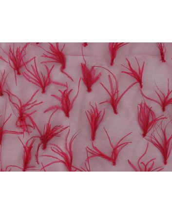 Fancy Feather Tulle, Fuchsia