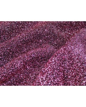 Fancy Firefly Metallic Knit - Rose