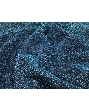 Fancy Firefly Metallic Knit - Turquoise Black