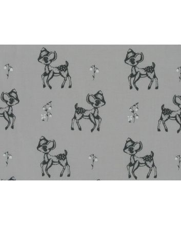Fawn Forest Polycotton, Grey