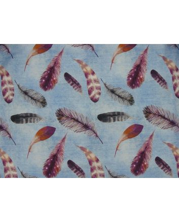 Feather Mix Digital Jersey Print