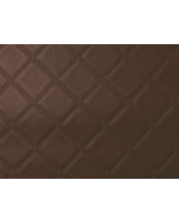 Fire Retardant Trellis Leatherette Faux Leather, Brown