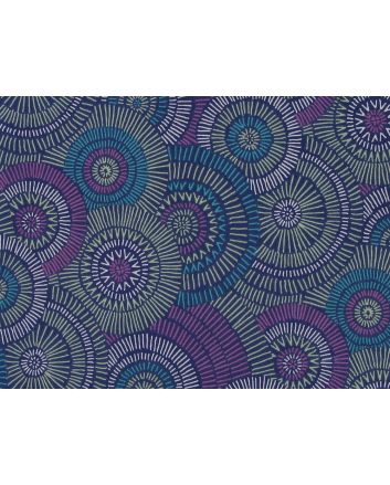 Firework Display Cotton Print, Navy