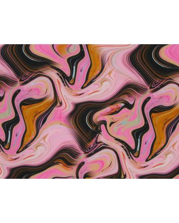 Fleece Backed Showerproof Soft Shell, Abstract Marble