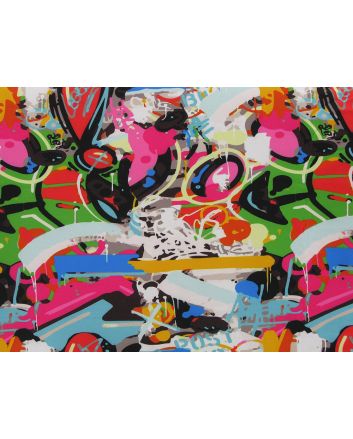 Fleece Backed Showerproof Soft Shell, Graffiti Wall