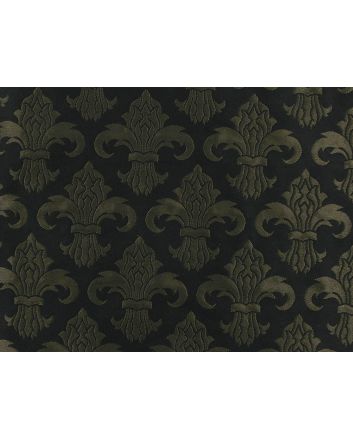 Fleur De Lis Jacquard, Black