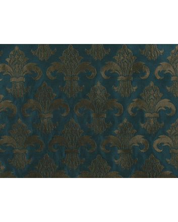 Fleur De Lis Jacquard, Green