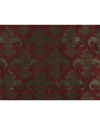 Fleur De Lis Jacquard, Red