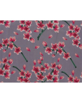Flora Scatter Viscose Print, Mink