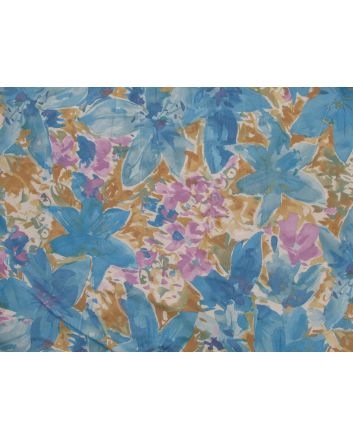 Floral Elastique, Tiger Lily Garden, Blue