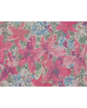 Floral Elastique, Tiger Lily Garden, Pink