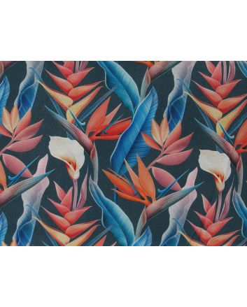 Floral Paradise Cotton, Navy