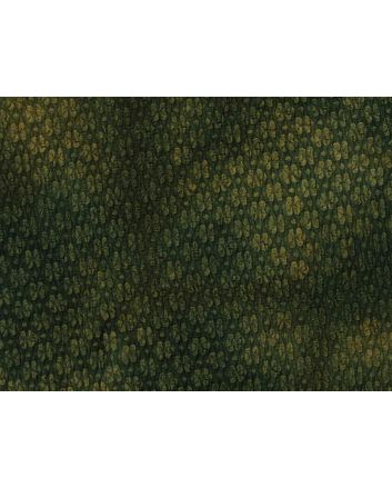 Floral Stretch Polyester, Green