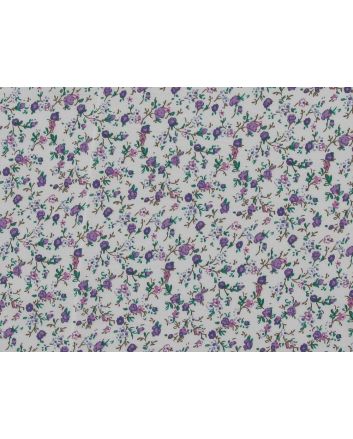 Floret Bloom Cotton Poplin Print, Lilac