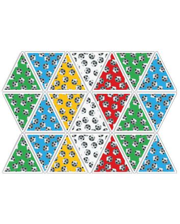 Footbal Party Cotton Bunting Panel