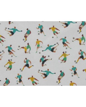 Football Players Cotton Print