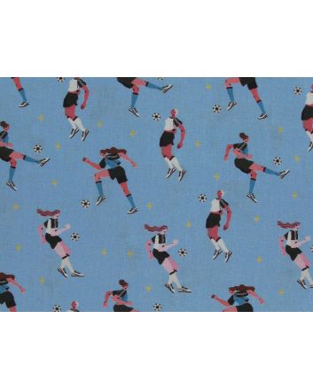 Football Stars Cotton Print